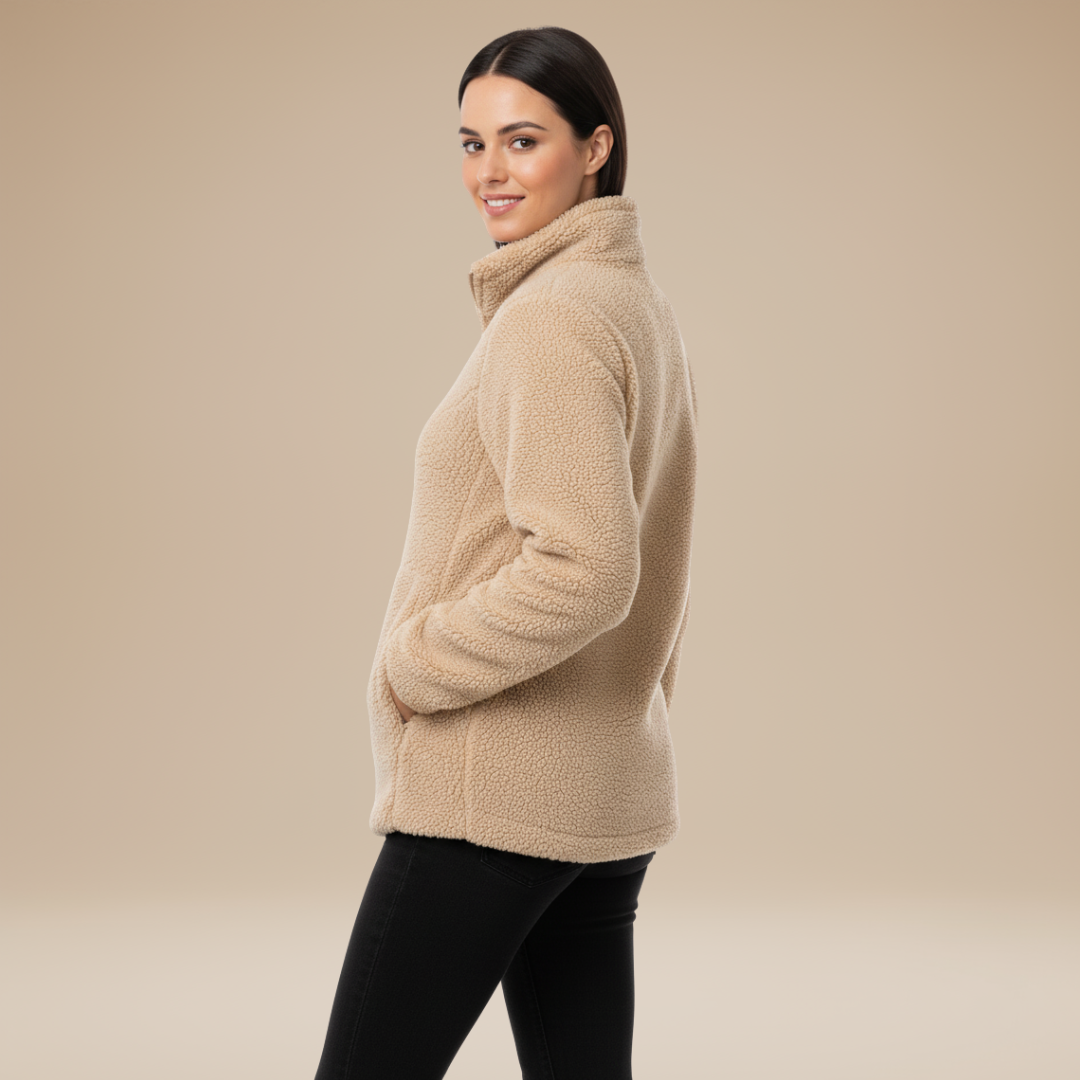 Mia | Teddy Coat Donna Morbido con Zip Integrale