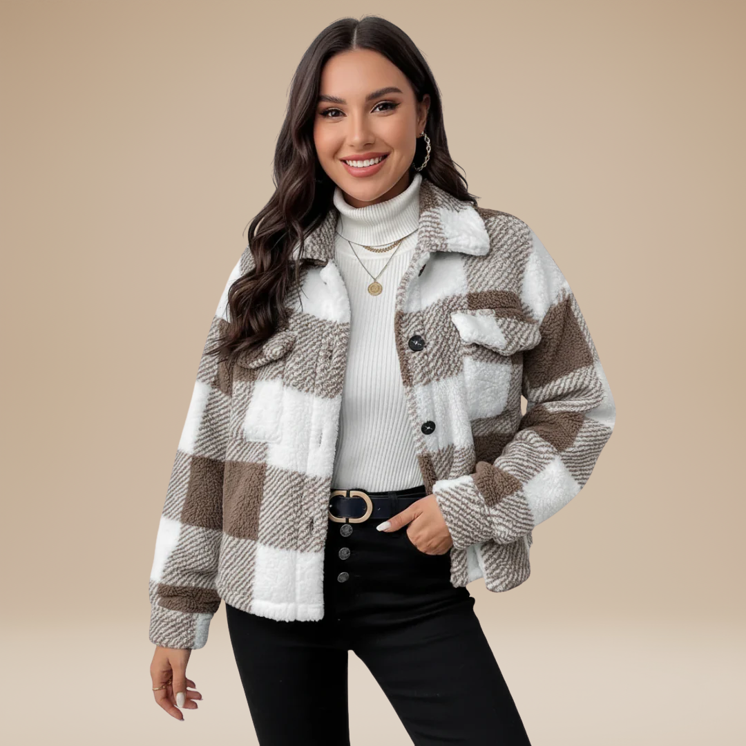 Serena | Giacca Donna a Quadri Calda e Casual