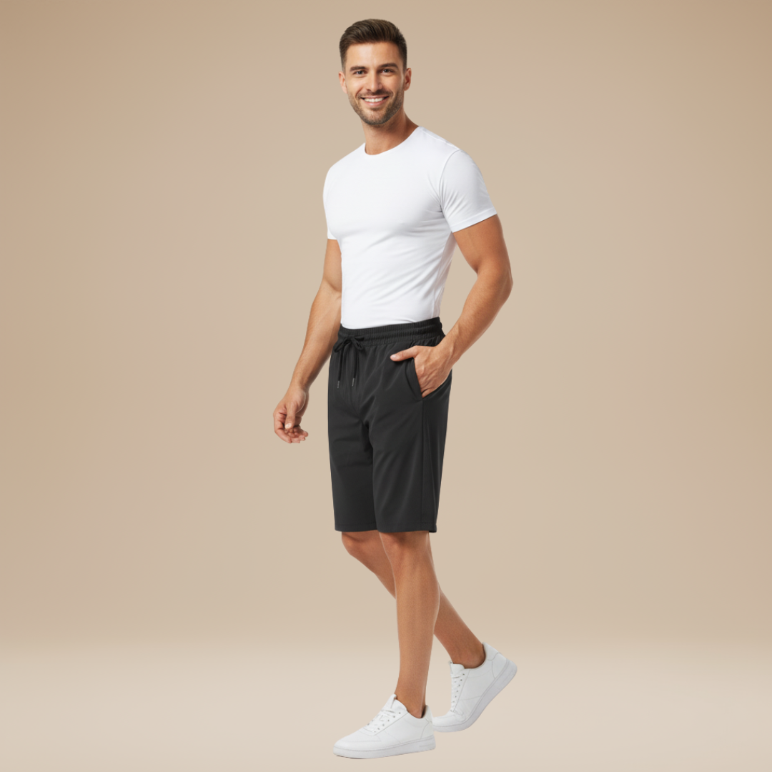 Luciano | Men's Sports Shorts with Zip Pockets