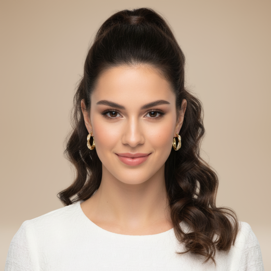 Elvira | Orecchini Donna a Cerchio Eleganti e Luminosi