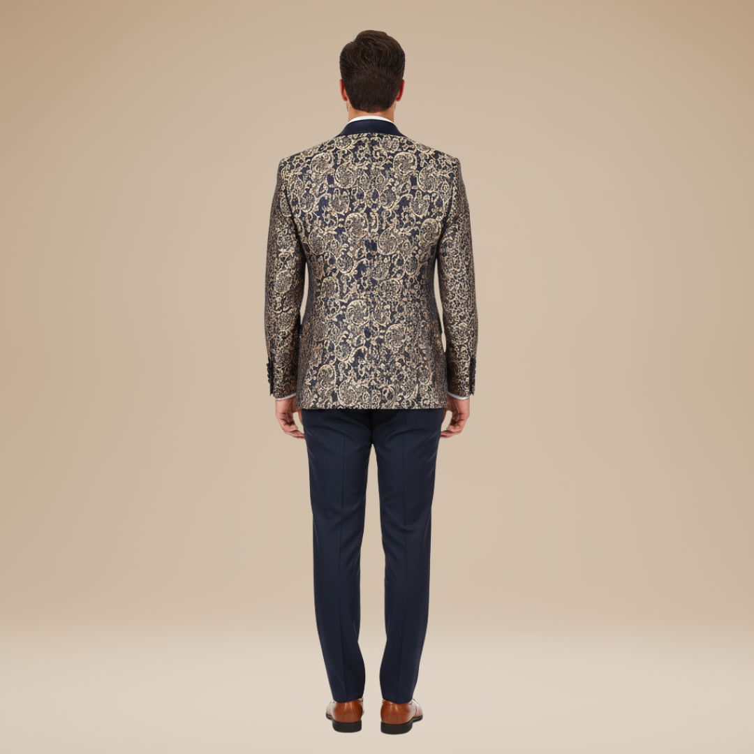 Dante | Abito Uomo 3 Pezzi con Dettagli Floreali