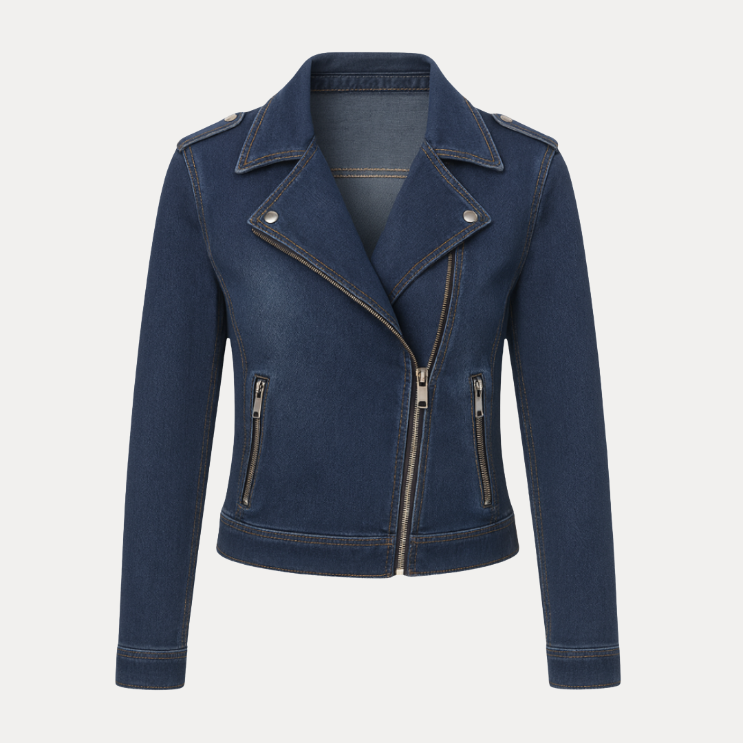Giada | Giacca Biker in Jeans da Donna