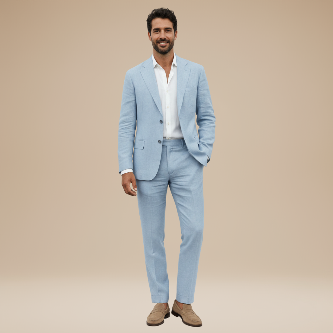 Lorenzo | Tailored linen suit for men