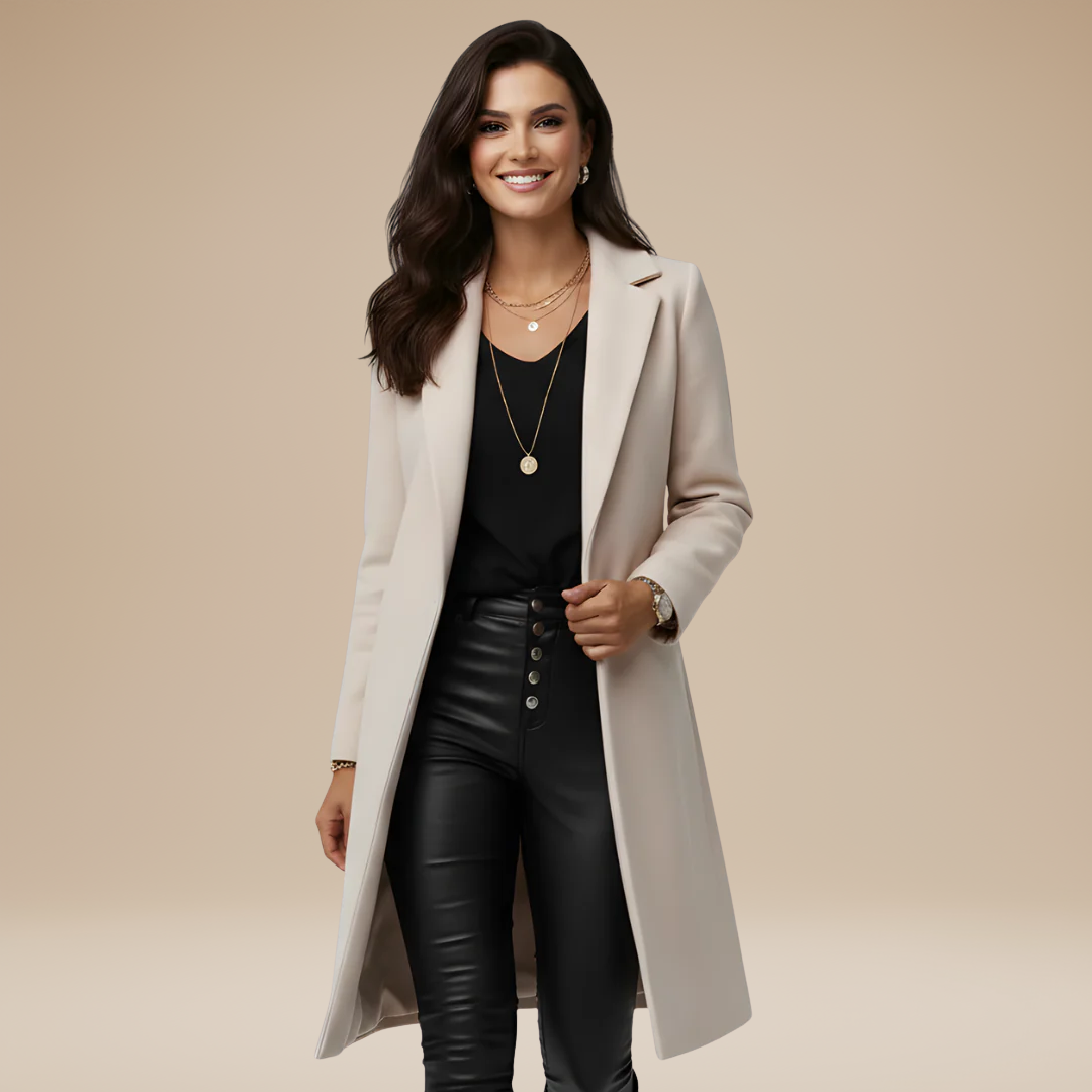 Adele | Women's Long Coat in Refined and Elegant Style