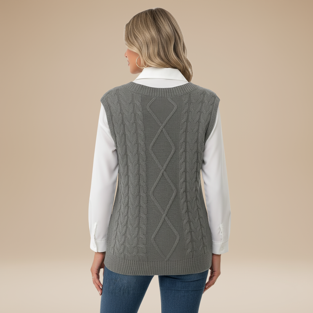 Carla | Gilet Classico Donna Stile Chic Intramontabile