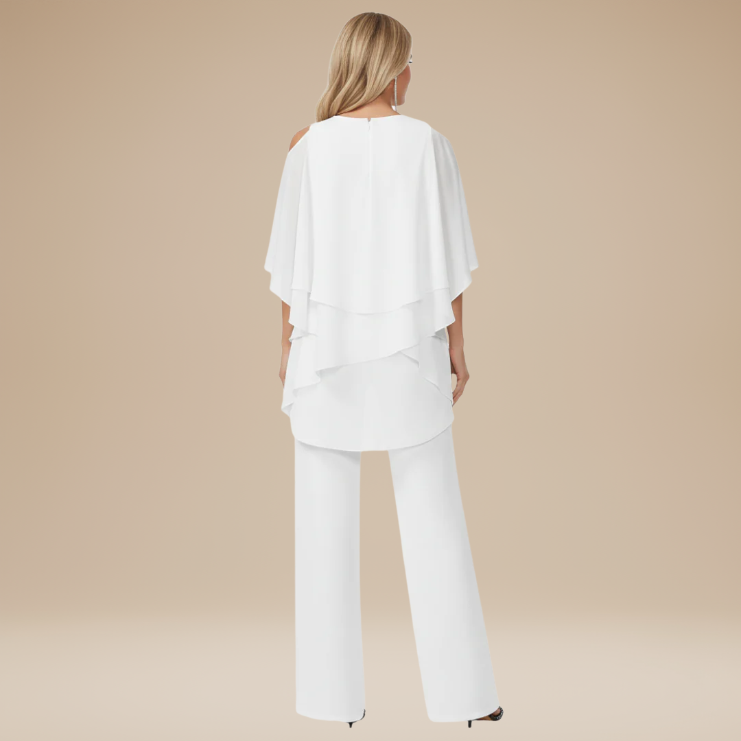 Claudia | Set Elegante Donna con Top Asimmetrico