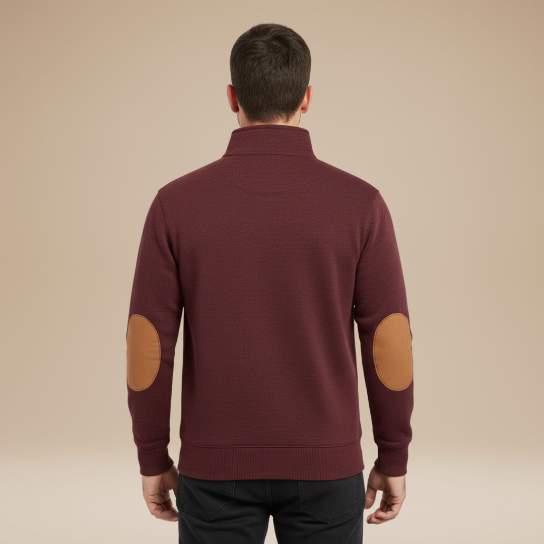 Matteo | Men's Sweater with Elbow Patches