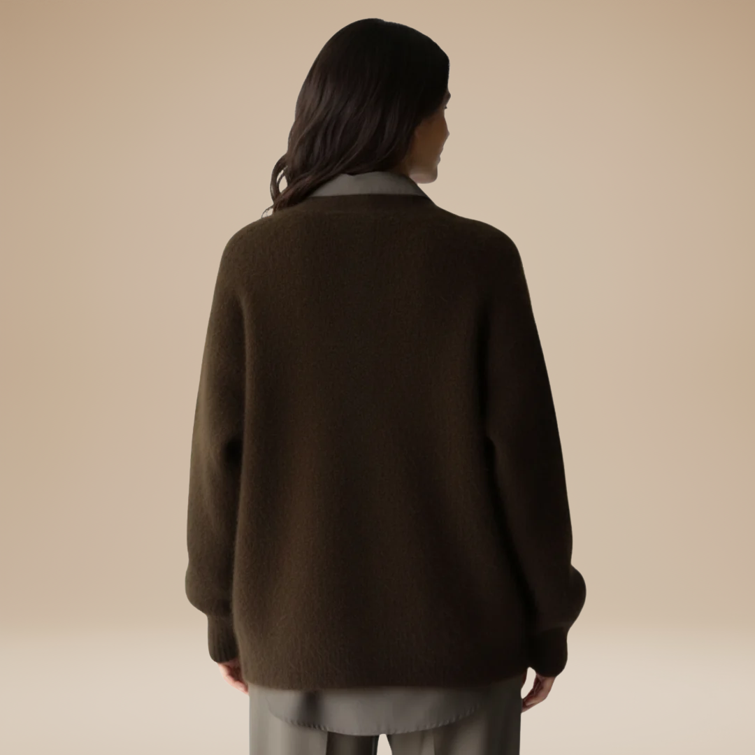 Mara | Cardigan Donna Morbido in Maglia Pelosa