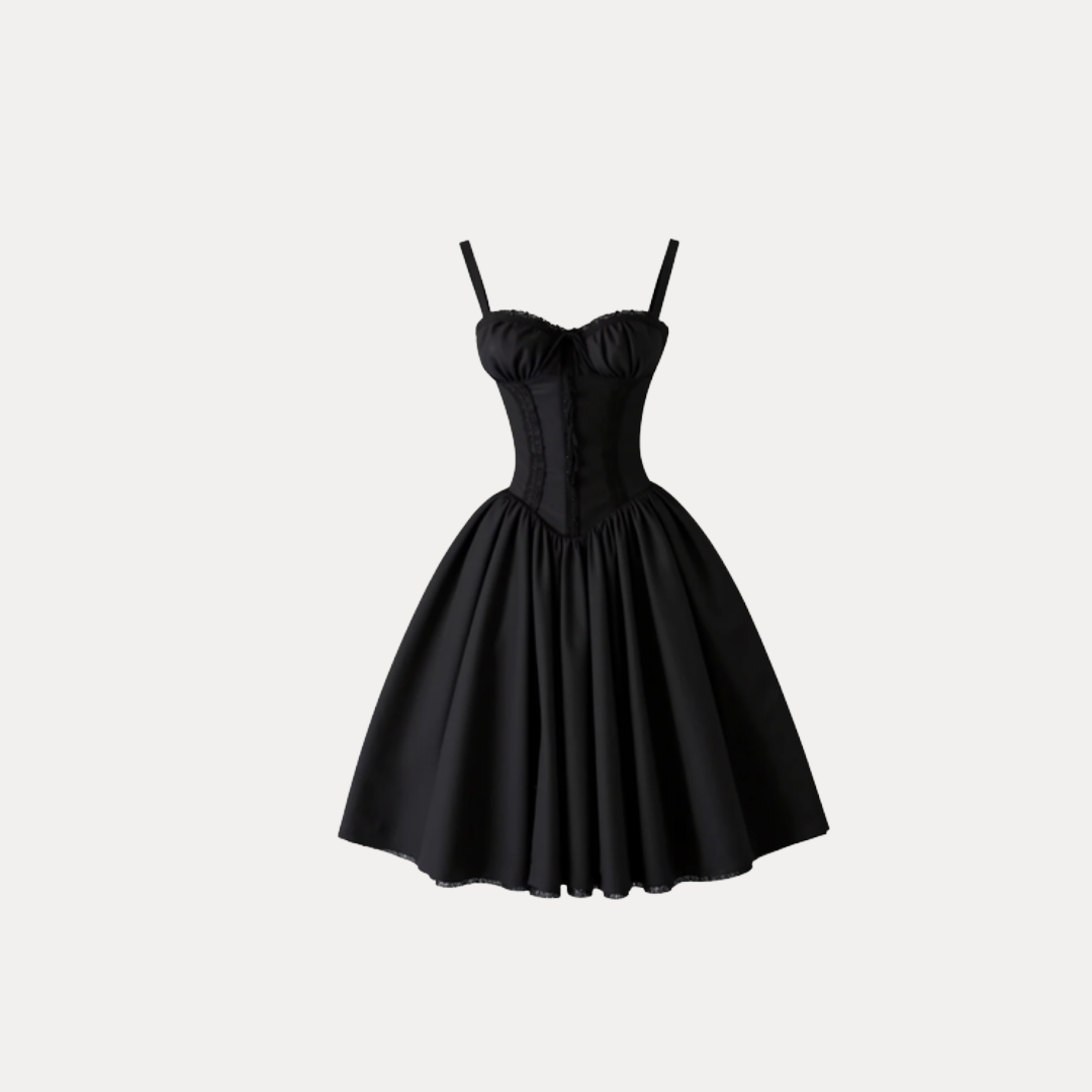 Ludovica | Abito Mini con Corsetto e Pizzo