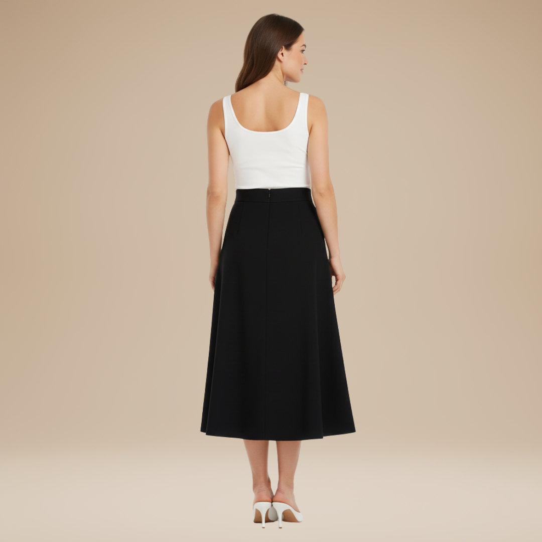 Palma | Gonna Midi con Bottoni