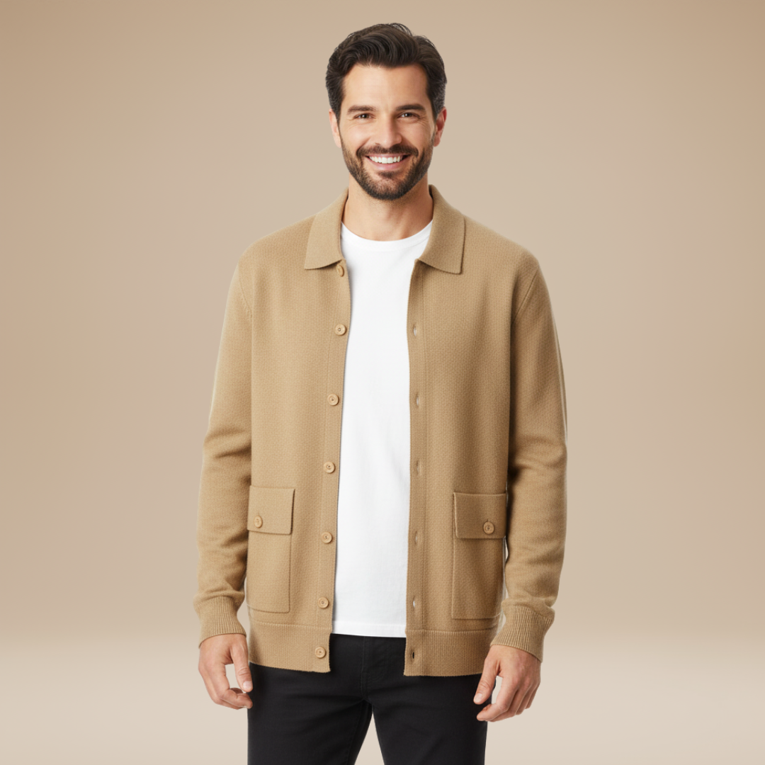 Lanfranco | Cardigan Uomo con Collo e Bottoni