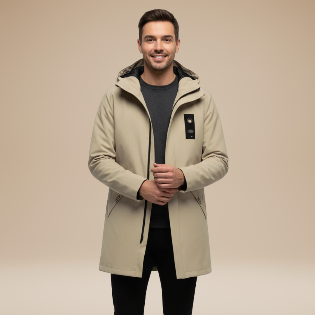 Lior | Giacca Uomo Impermeabile con Cappuccio Integrato