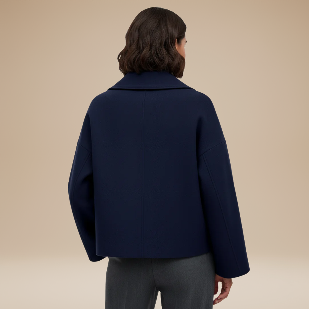 Beatrice | Women's Short Coat with Wide Collar
