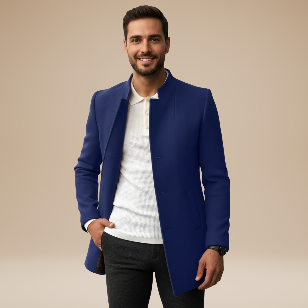 Giuseppe | Refined Men's Coat with Mandarin Collar