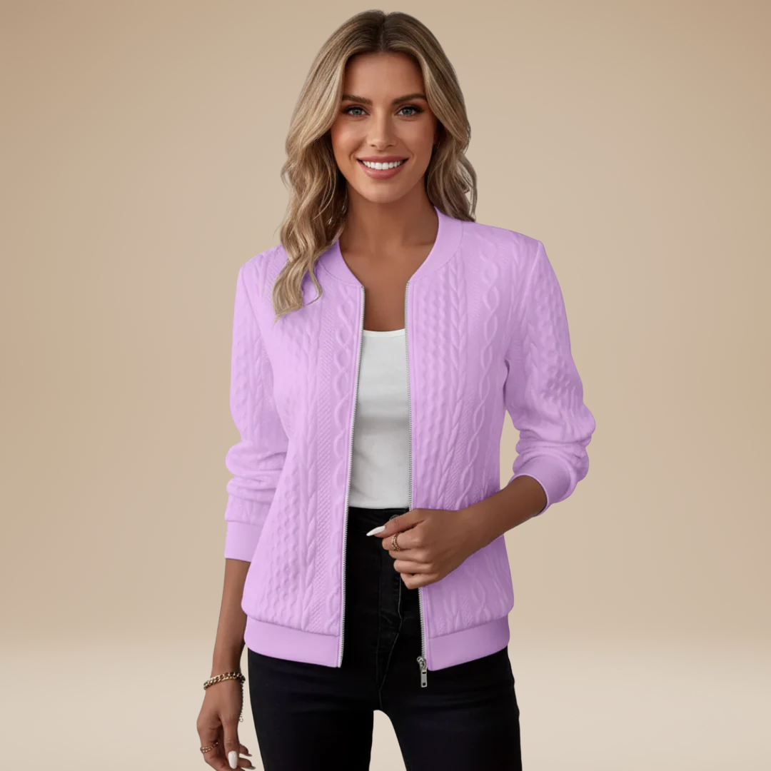 Elena | Elegant Bomber Cardigan