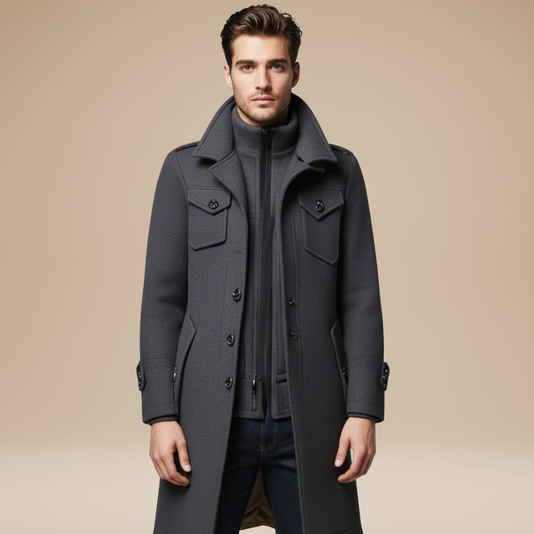 Emilio | Cappotto Uomo Doppio Strato Elegante e Caldo