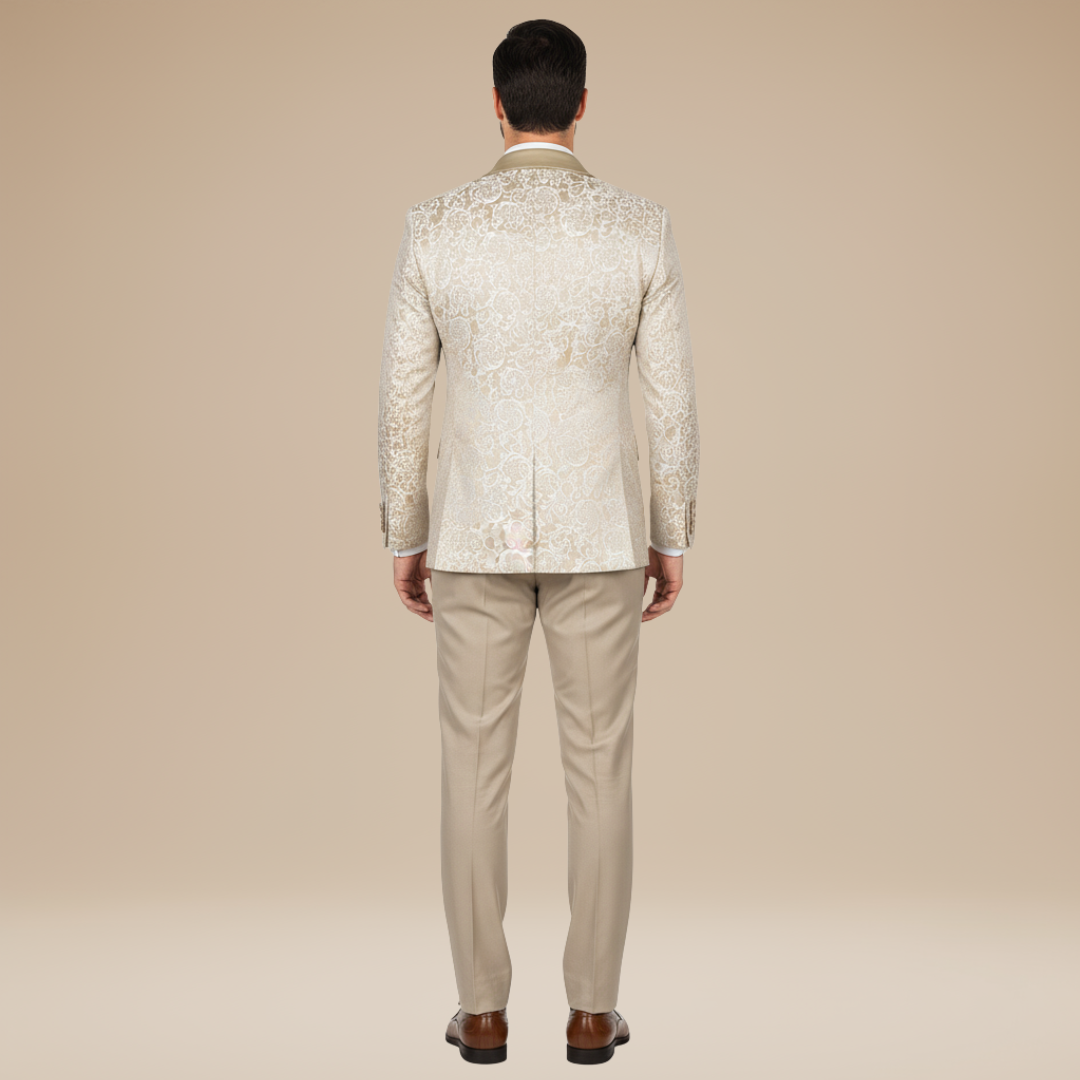 Dante | Abito Uomo 3 Pezzi con Dettagli Floreali