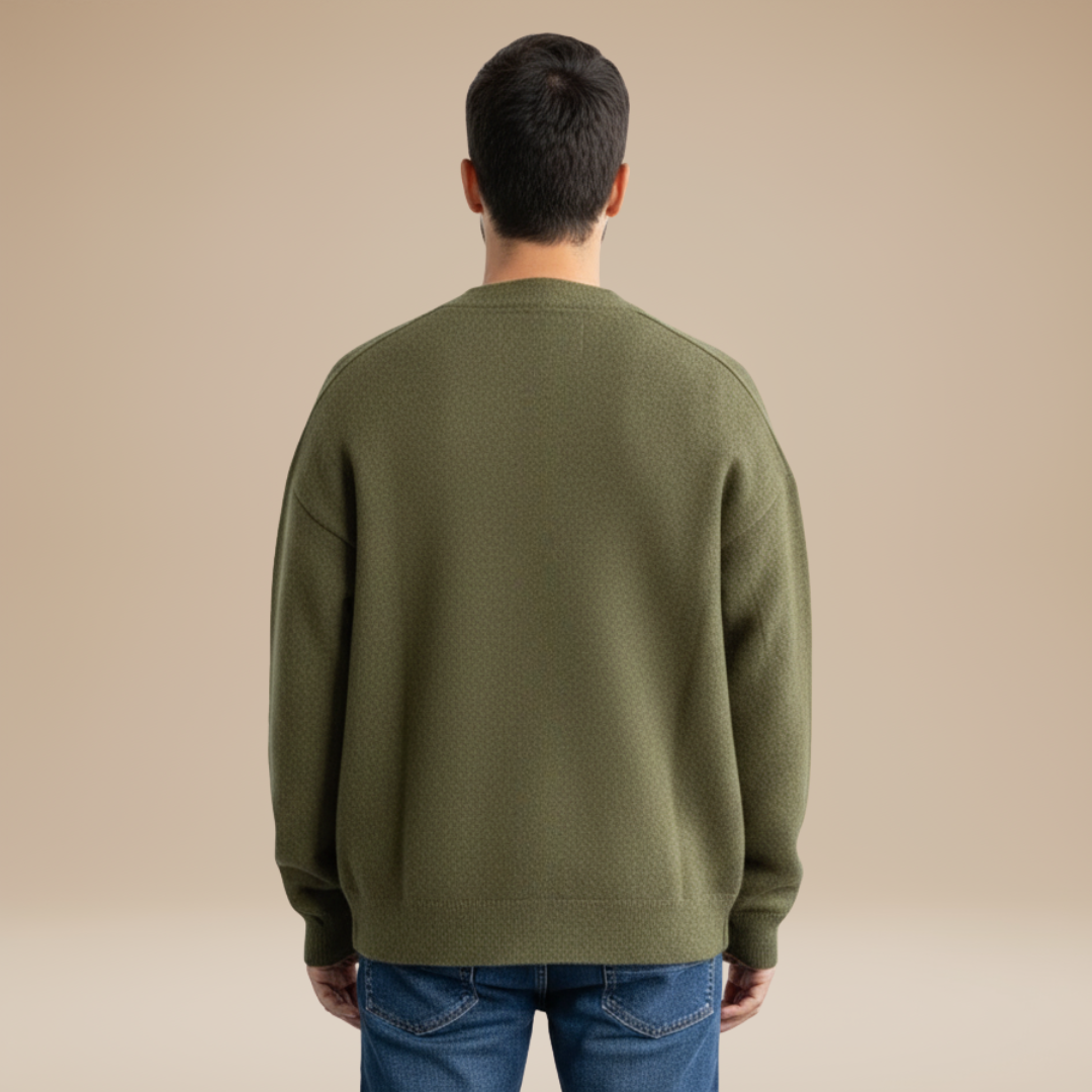 Maurizio | Cardigan Uomo con Collo a Giro e Stile Quotidiano