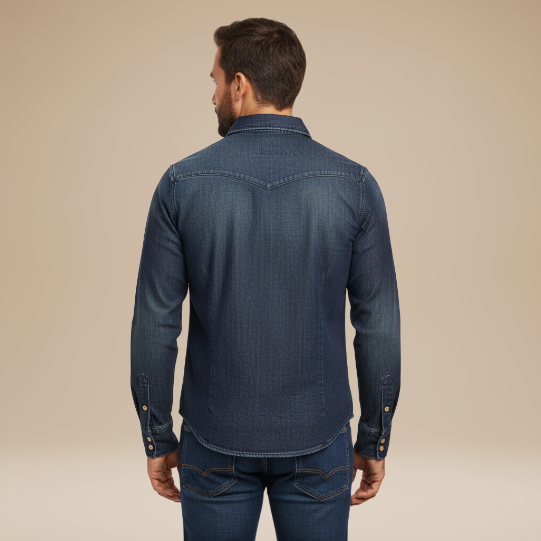 Arden | Camicia Uomo Casual in Denim Leggera