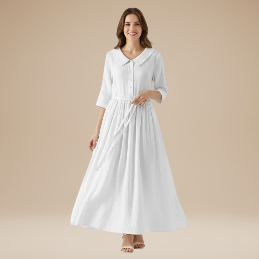 Ninetta | Cotton and Linen Shirt Dress