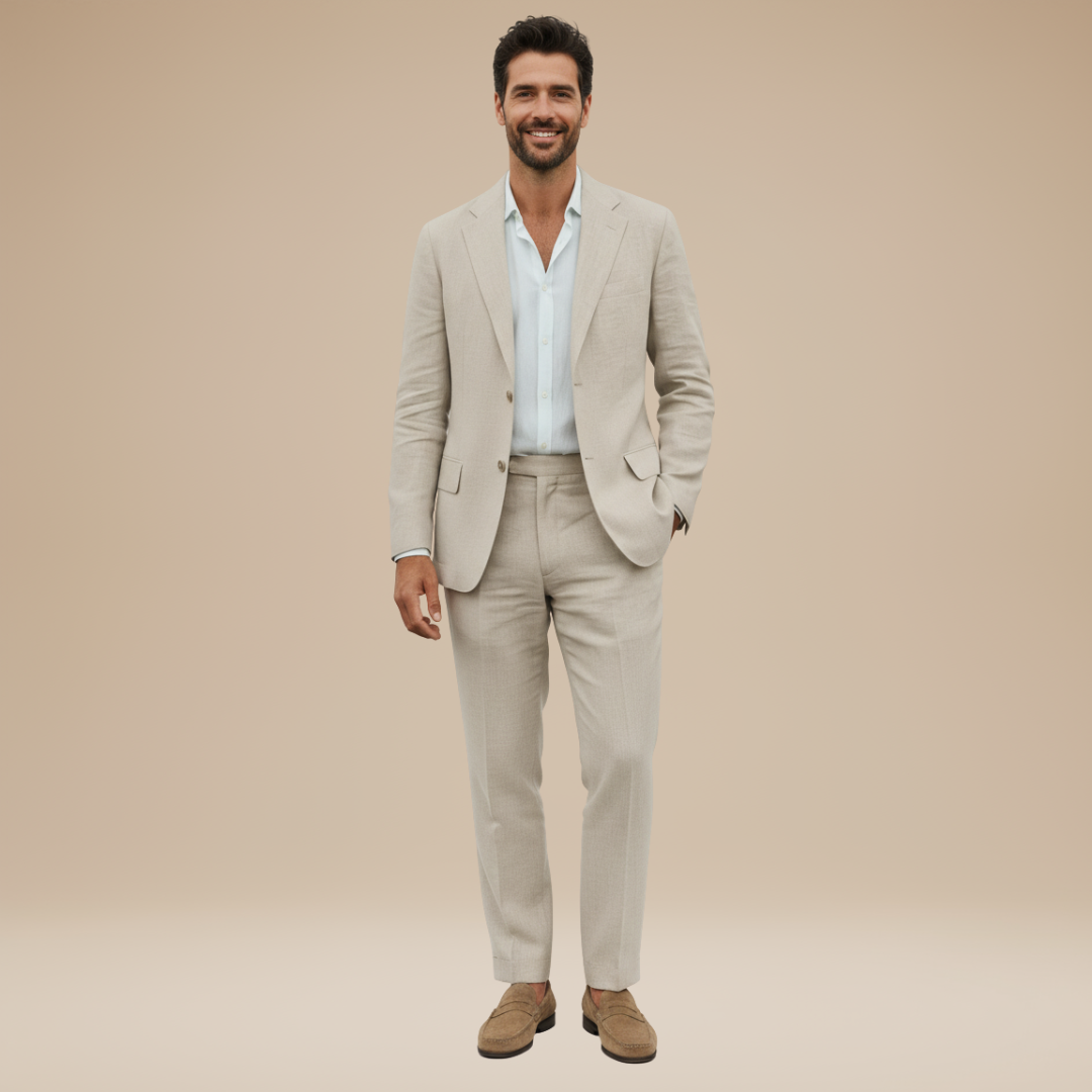 Lorenzo | Tailored linen suit for men