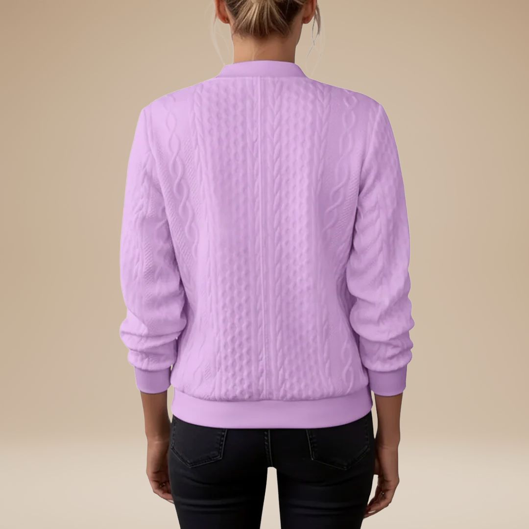 Elena | Elegant Bomber Cardigan