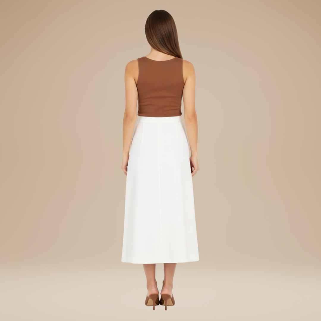 Palma | Gonna Midi con Bottoni