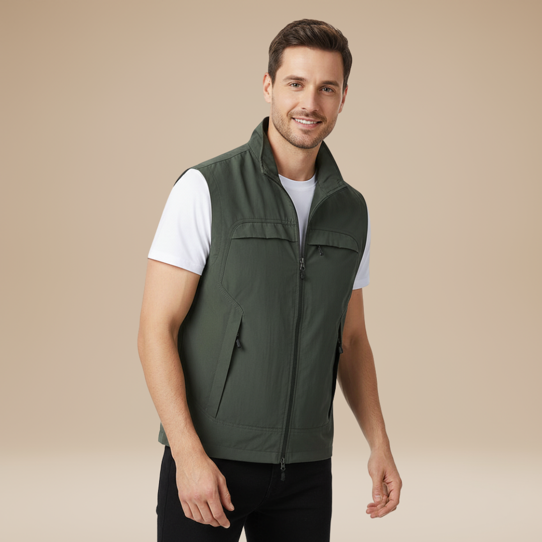 Vento | Gilet Uomo con Zip Pratico e Raffinato