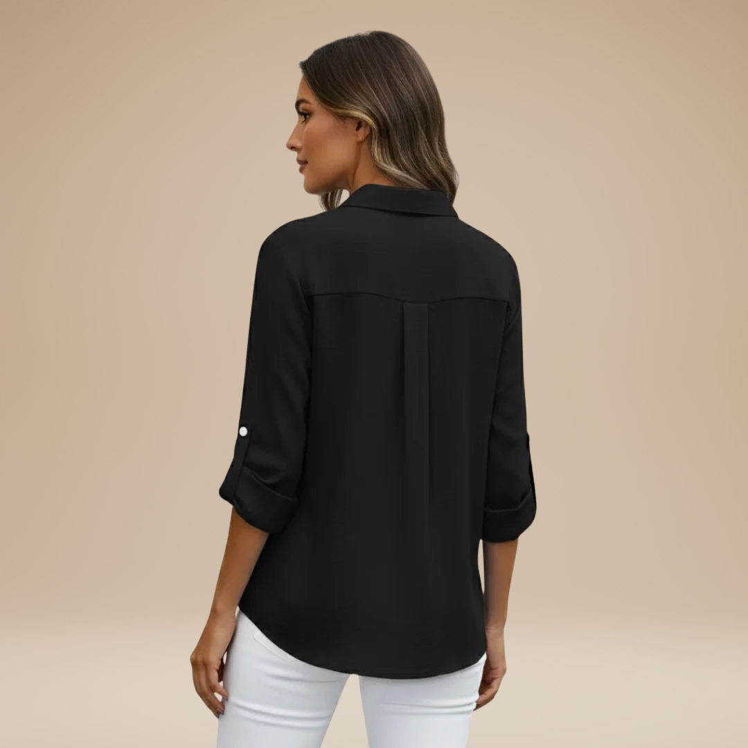 Light Blue | Shirt with Roll-Up Sleeves