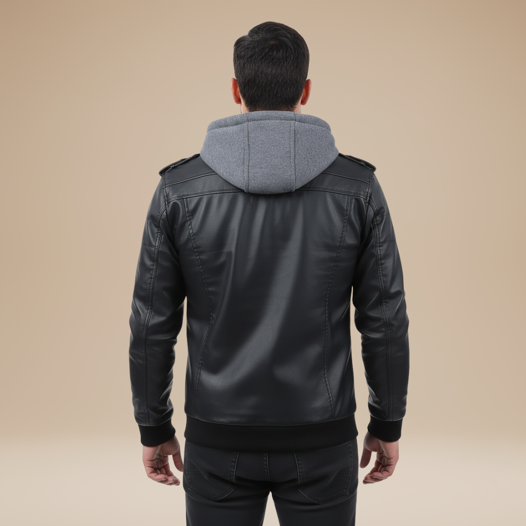 aaPietro | Giacca Uomo Moderna con Cappuccio Removibile