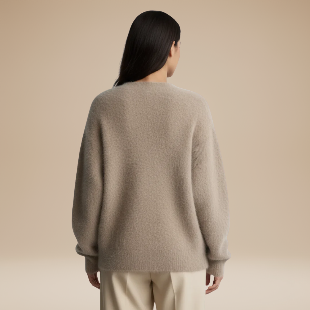 Mara | Cardigan Donna Morbido in Maglia Pelosa