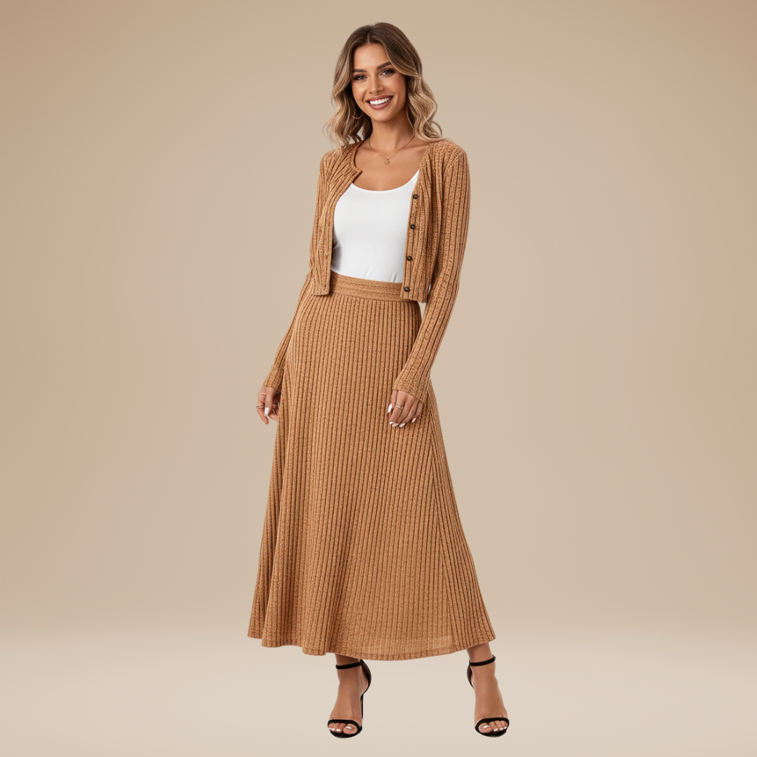 Agnola | Completo Morbido Donna a Costine Contemporaneo