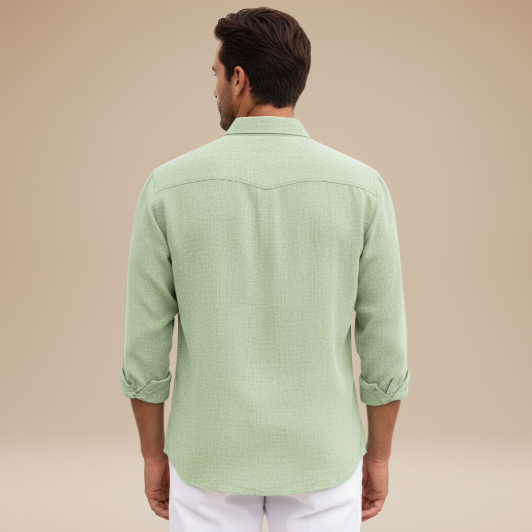 Alessio | Men's Linen-Effect Shirt