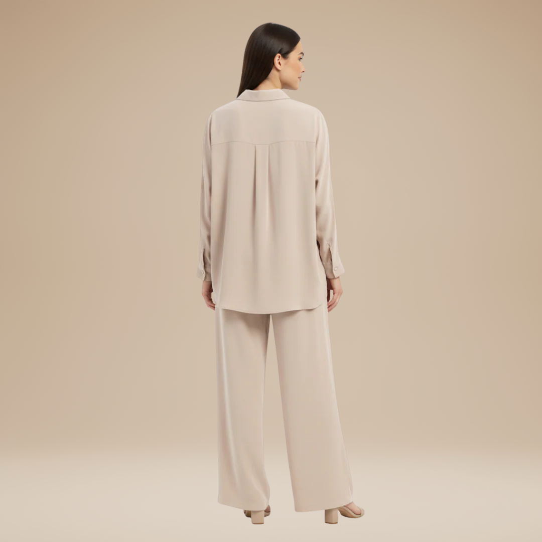 Sibilla | Completo Donna con Camicia e Pantaloni Larghi