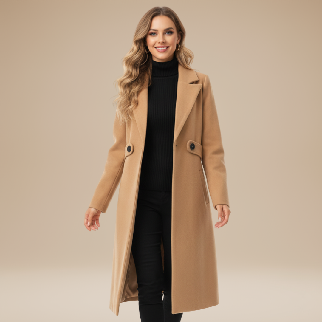 Rachele | Cappotto Lungo Donna Versatile e Moderno