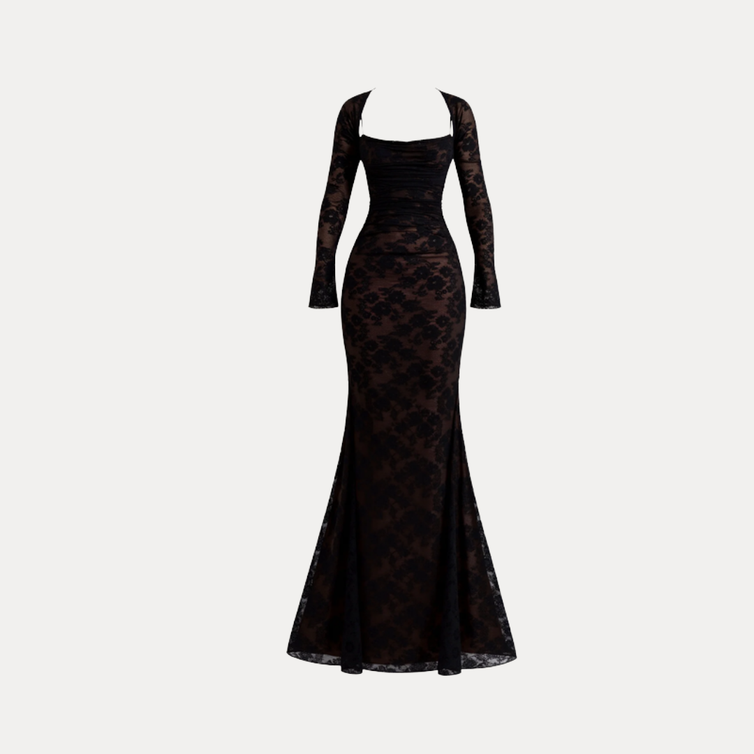 Diletta | Long-Sleeved Lace Dress