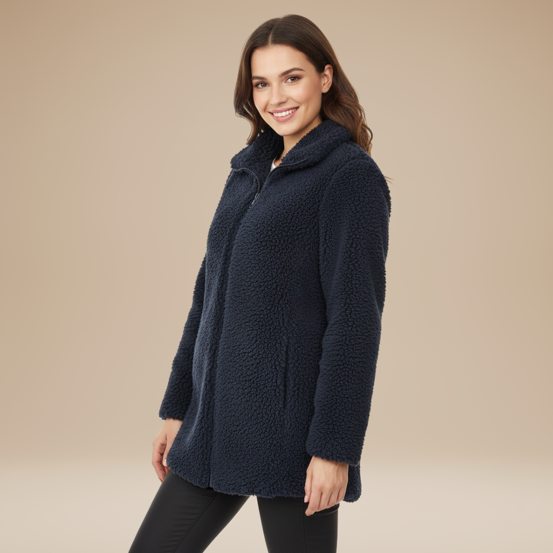 Mia | Teddy Coat Donna Morbido con Zip Integrale