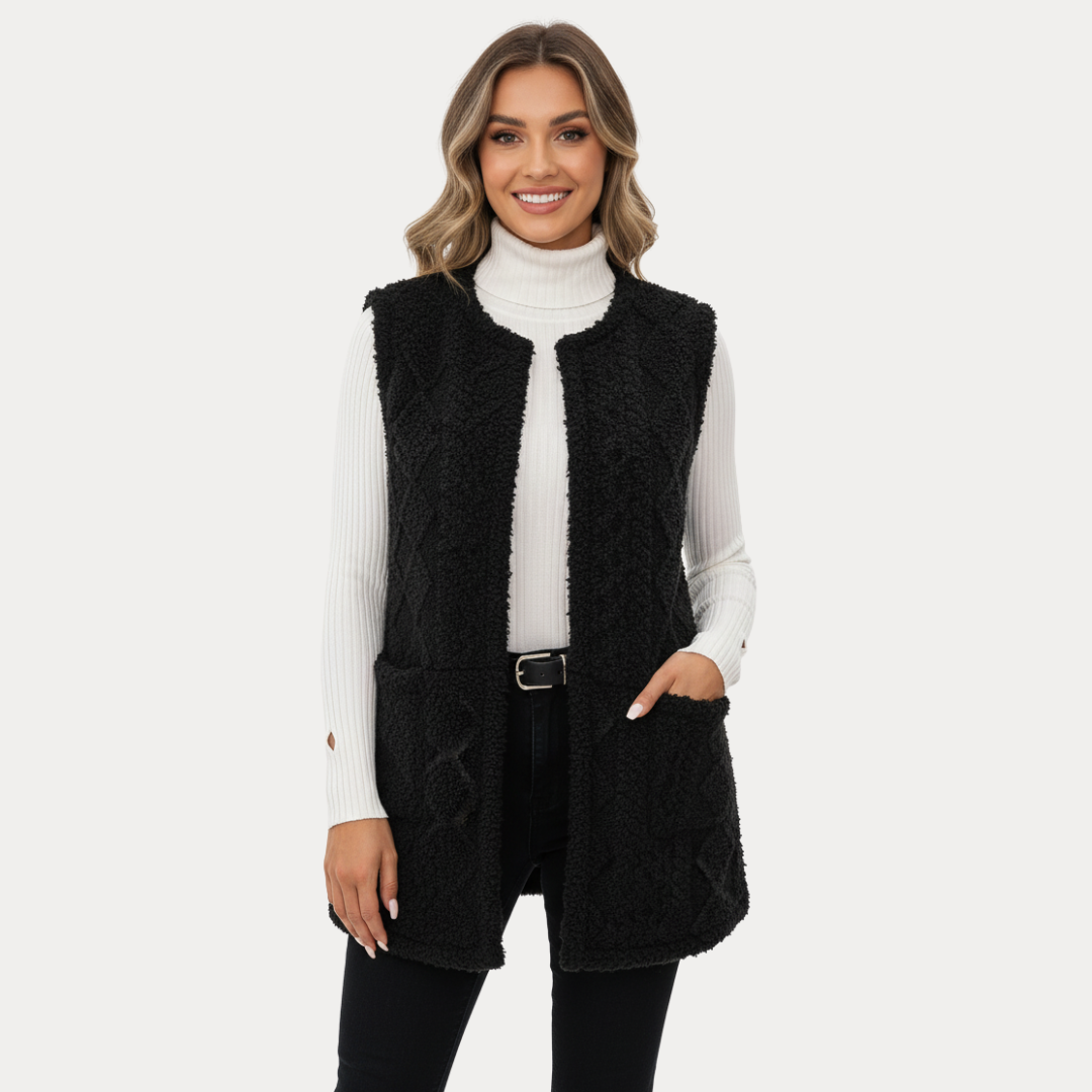 Caterina | Gilet Donna Senza Maniche Morbido