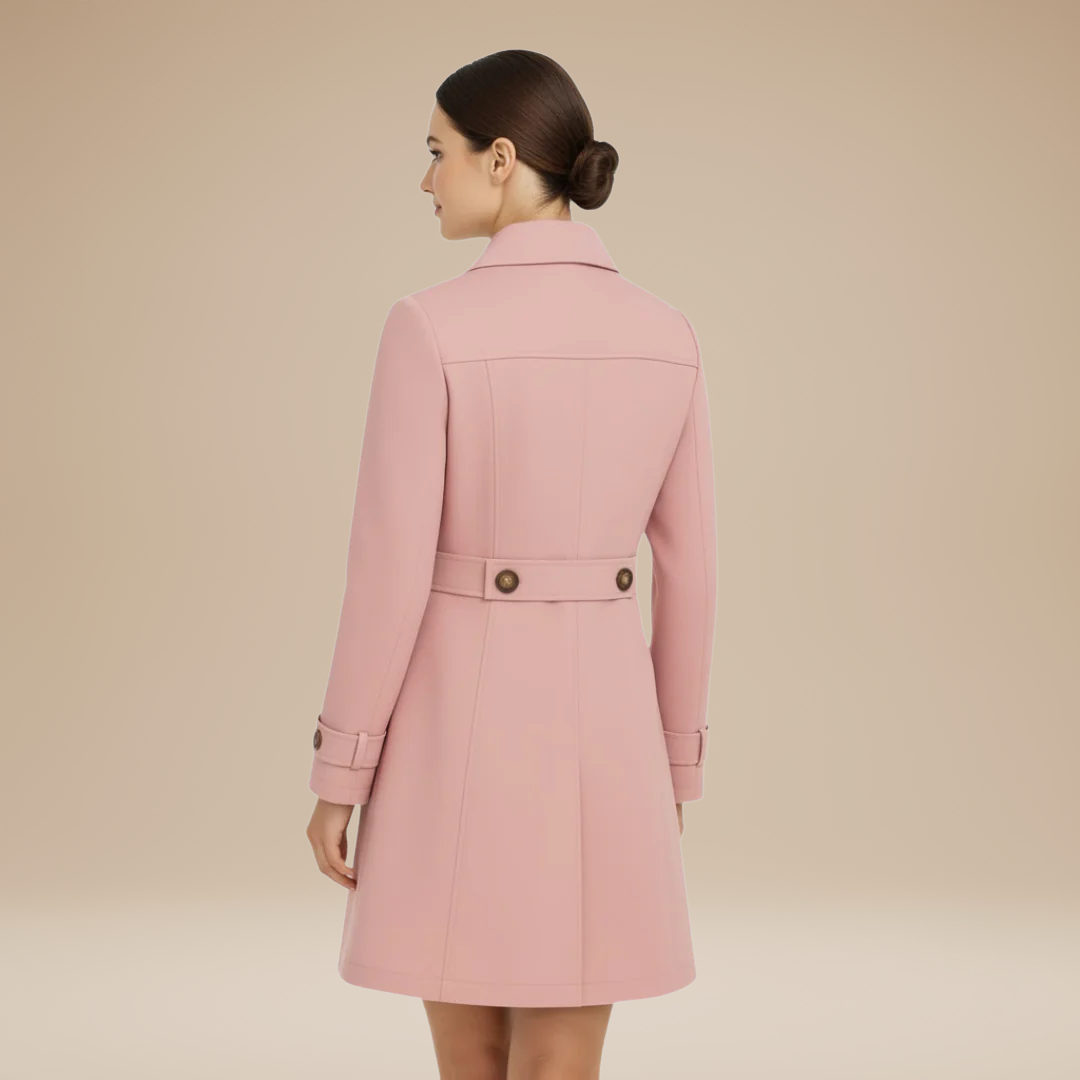 Valentina | Classic Trench Coat with Lapel Collar