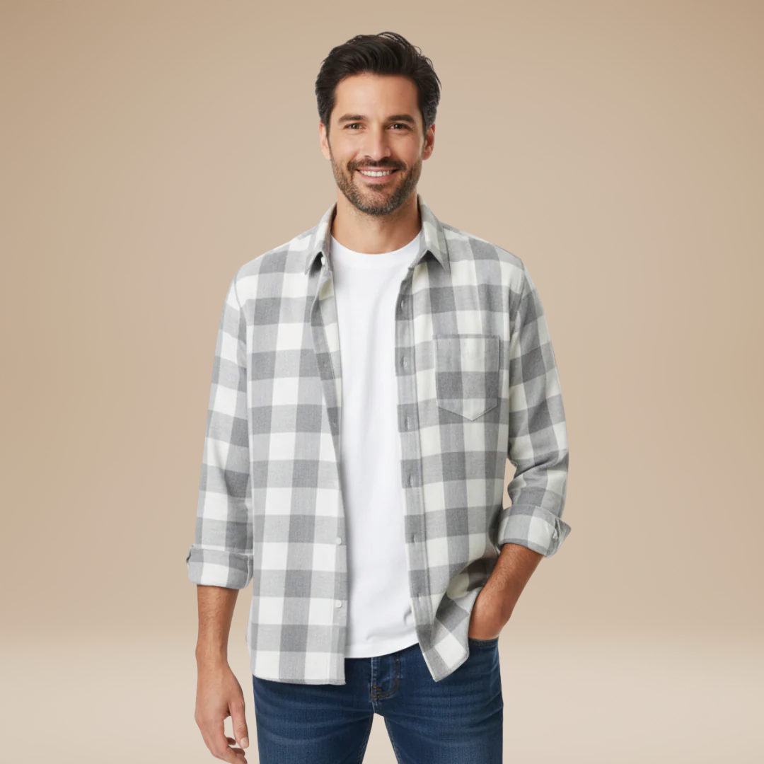 Ethan | Versatile and Modern Men's Checkered Shirt