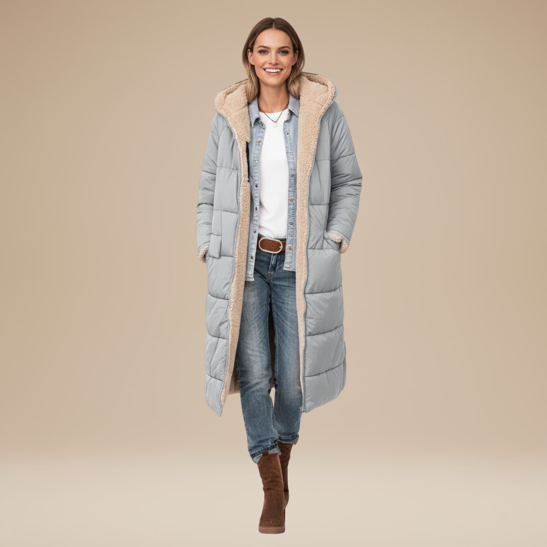 Elena | Cappotto Trapuntato Lungo da Donna