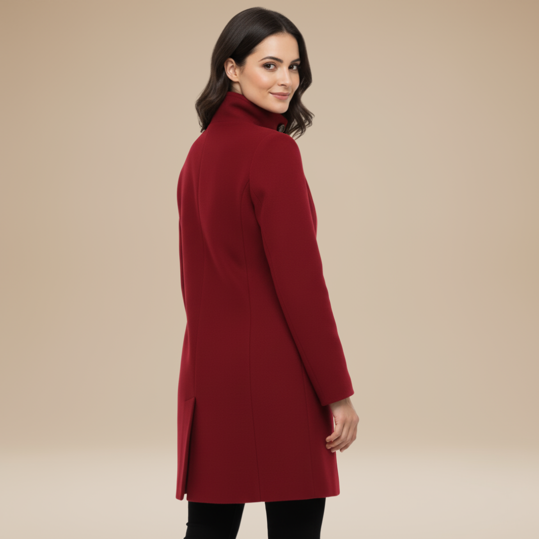 Nadia | Cappotto Donna Elegante con Collo Alto Strutturato