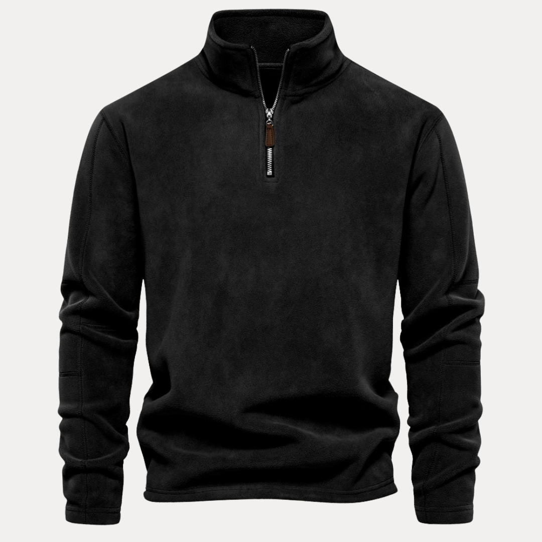 Riccardo | Maglione in Pile con Mezza Zip