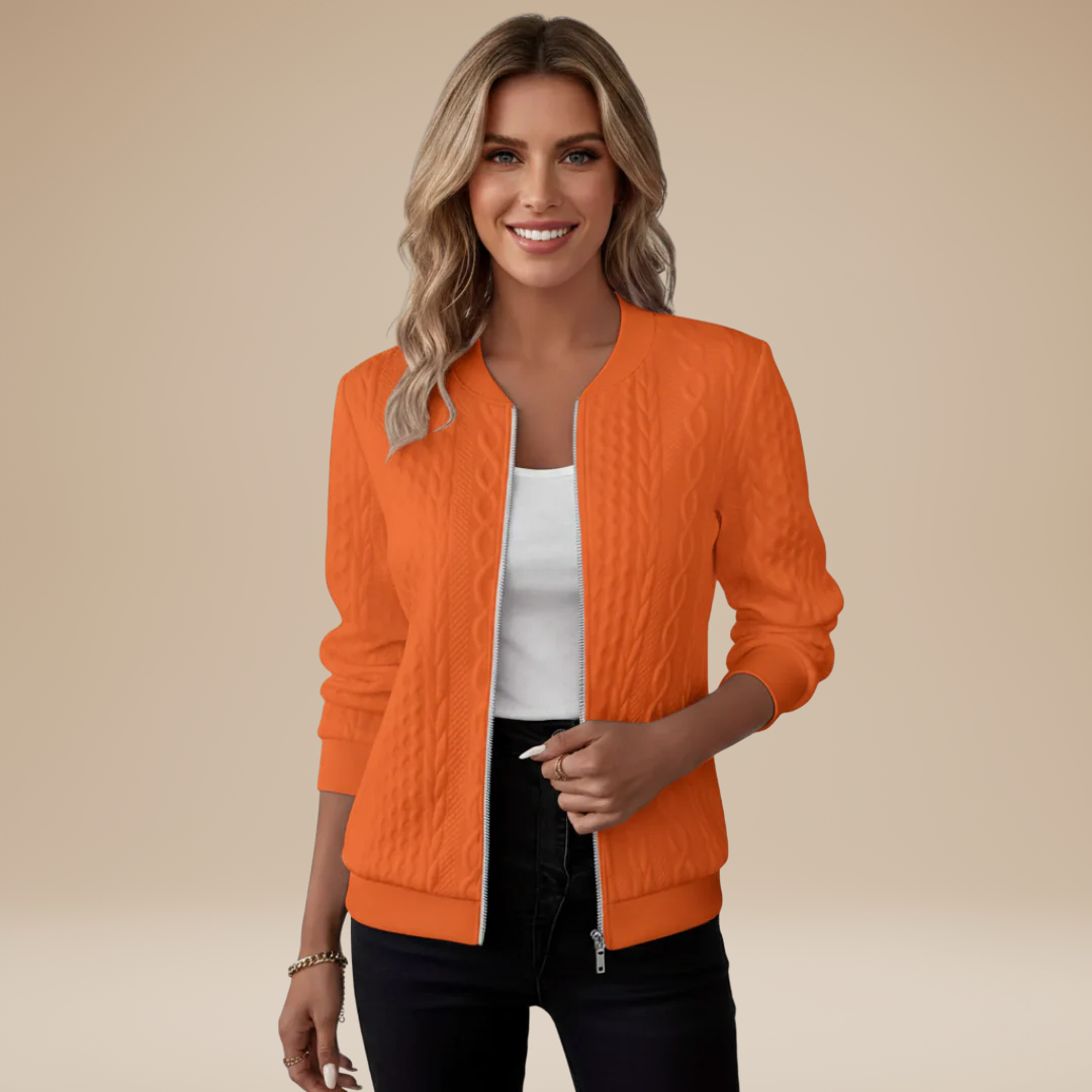 Elena | Elegant Bomber Cardigan