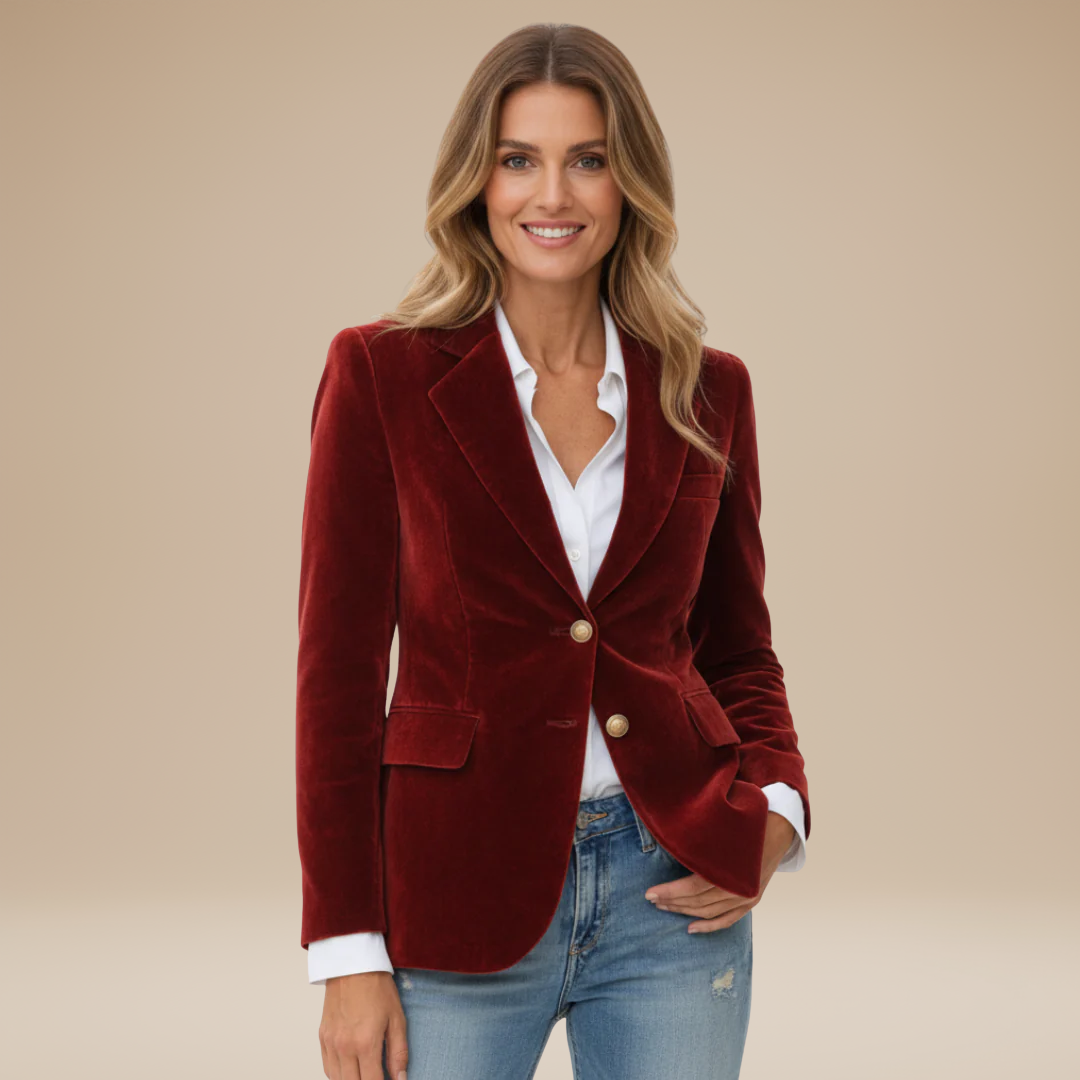 Cinzia | Blazer Donna con Bottoni Dorati Elegante