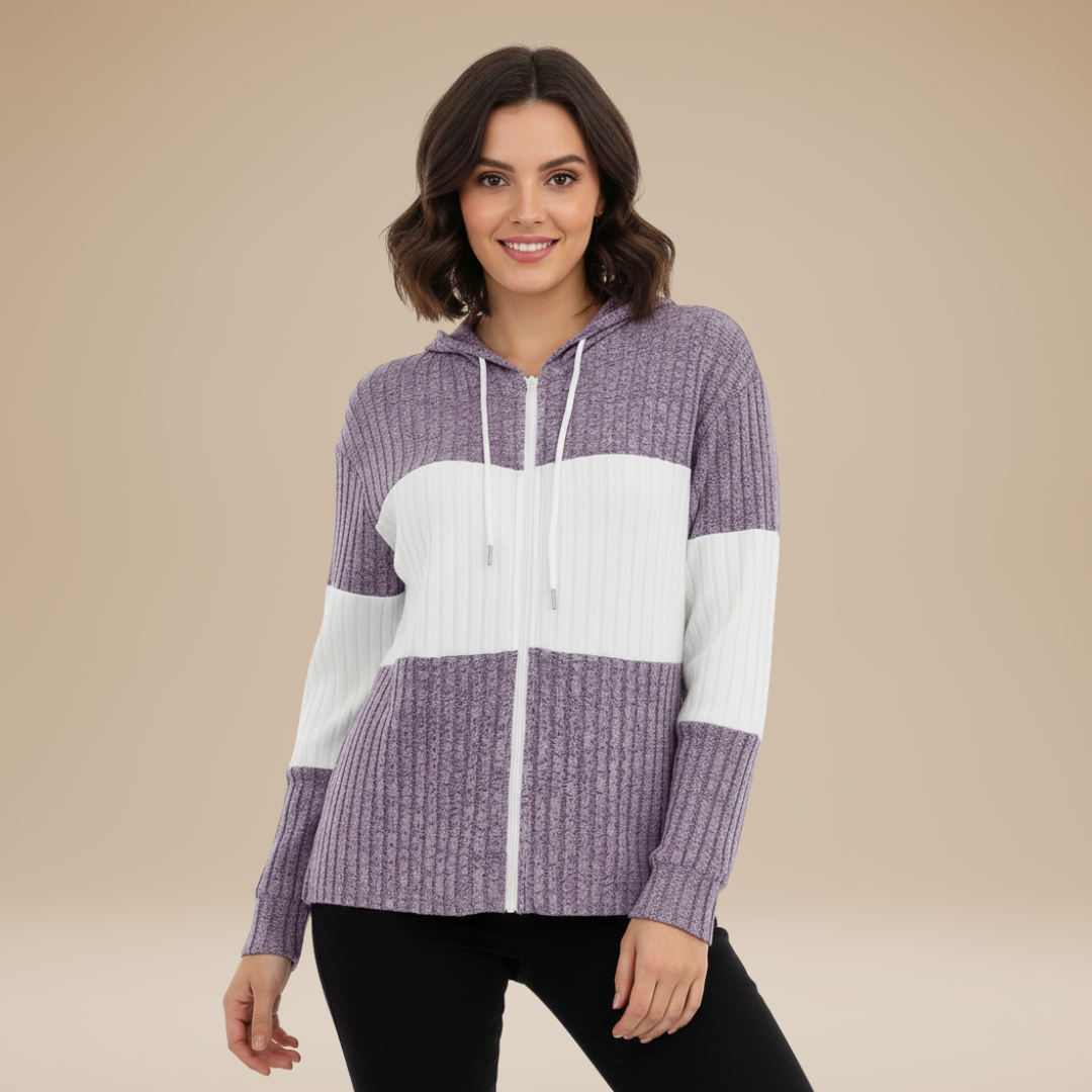 Veronica | Felpa Donna con Cappuccio e Linee Armoniose