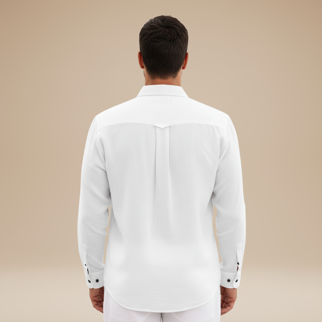 Alessio | Men's Linen-Effect Shirt