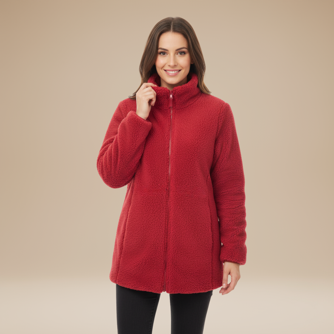 Mia | Teddy Coat Donna Morbido con Zip Integrale