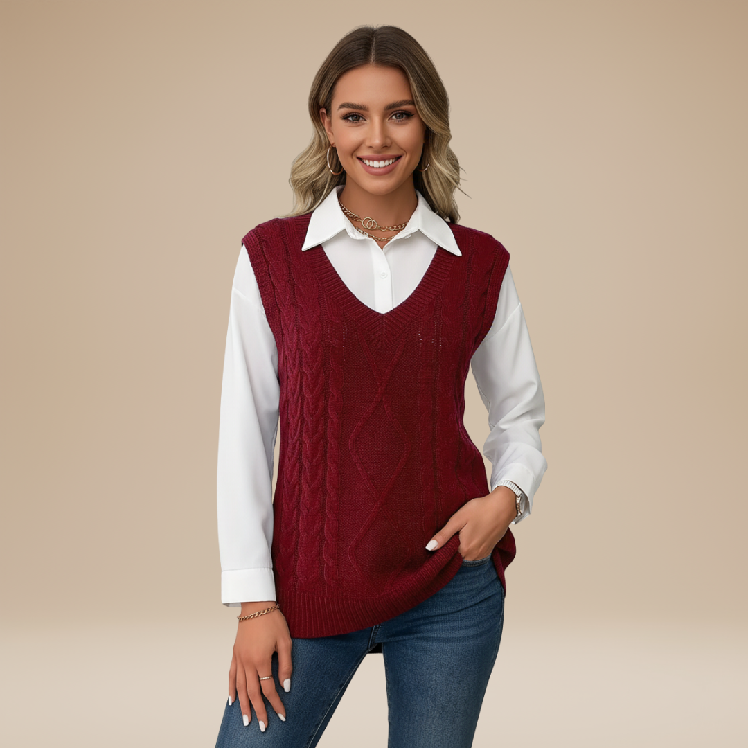 Carla | Gilet Classico Donna Stile Chic Intramontabile