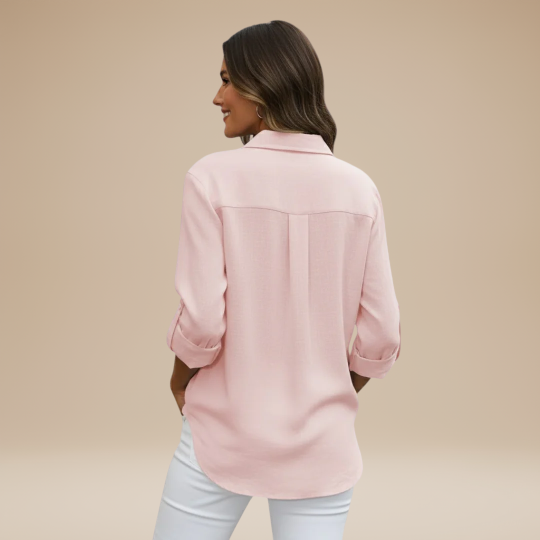 Light Blue | Shirt with Roll-Up Sleeves